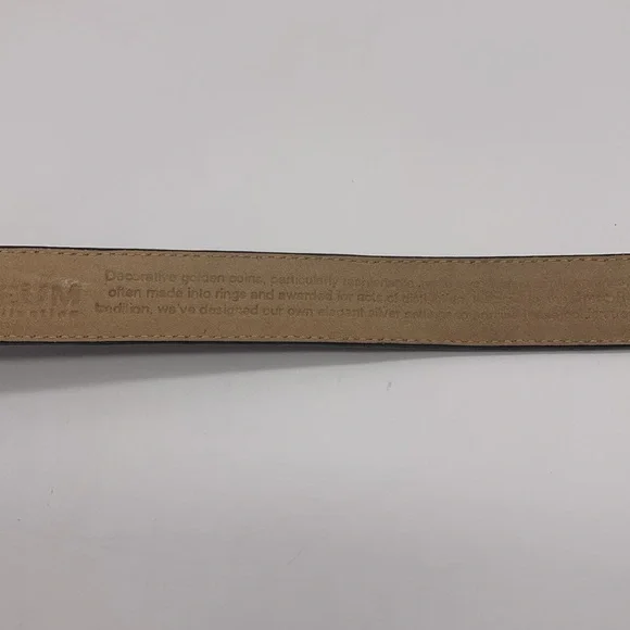 Vintage Brighton Museum Collection Belt Roman Coins Black Leather Sz Large FLAWS - Picture 12 of 16